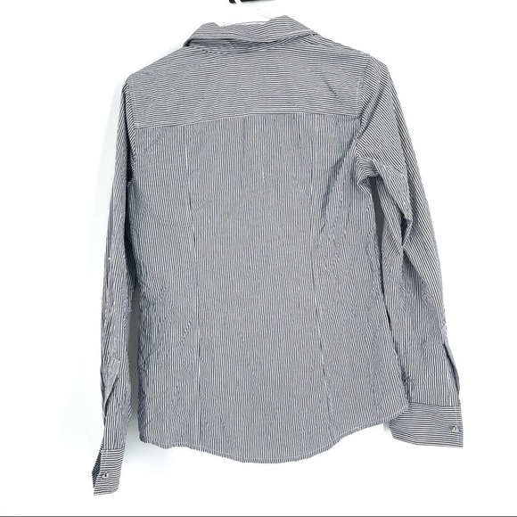 Michael Kors Striped Button Down Long Sleeve Shirt - Picture 4 of 6